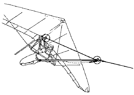 Static Line Towing with Hewett Bridle (illustration)